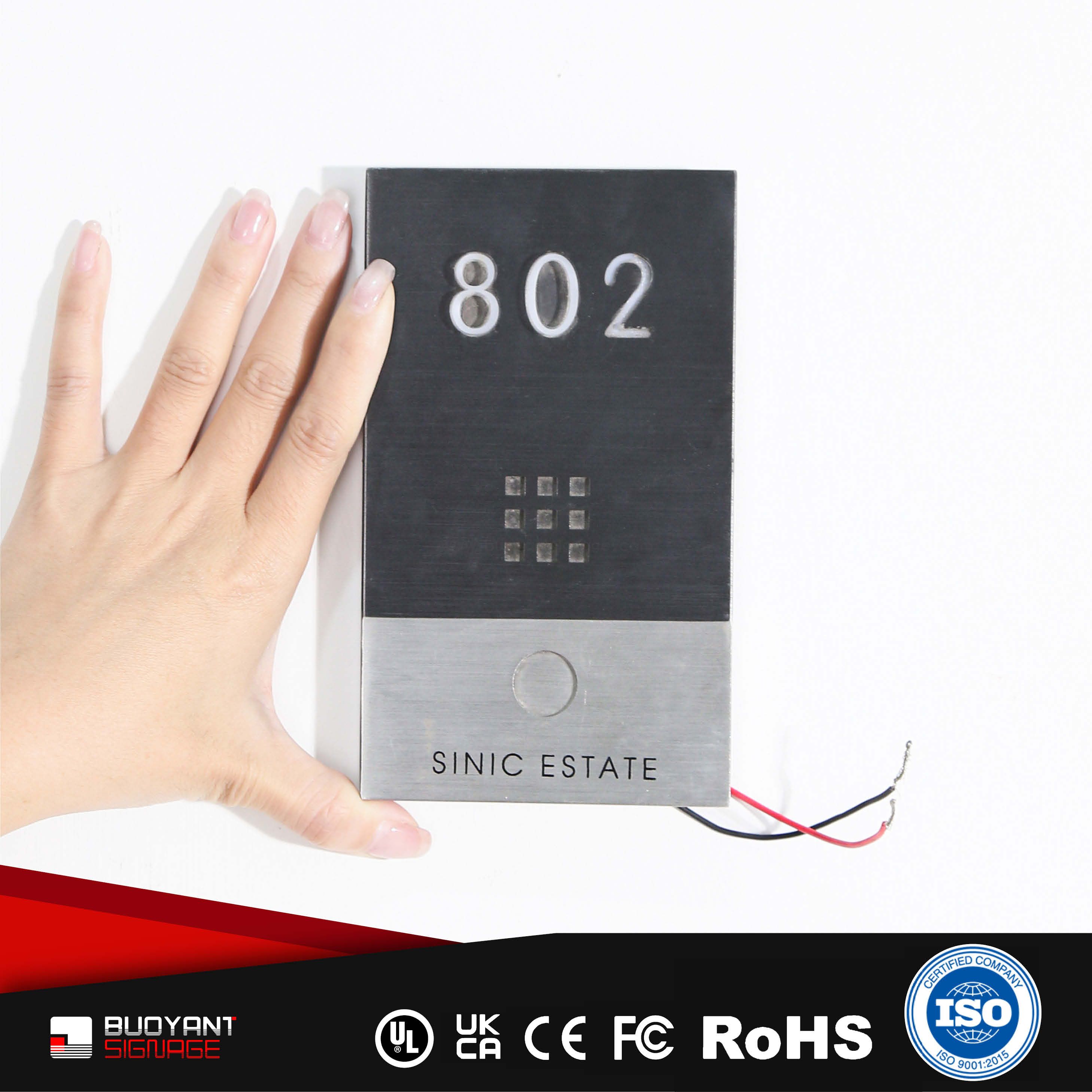 High-Quality LED Room Number Plates (Office/Hotel Bulk Custom)（ISRM-I06）