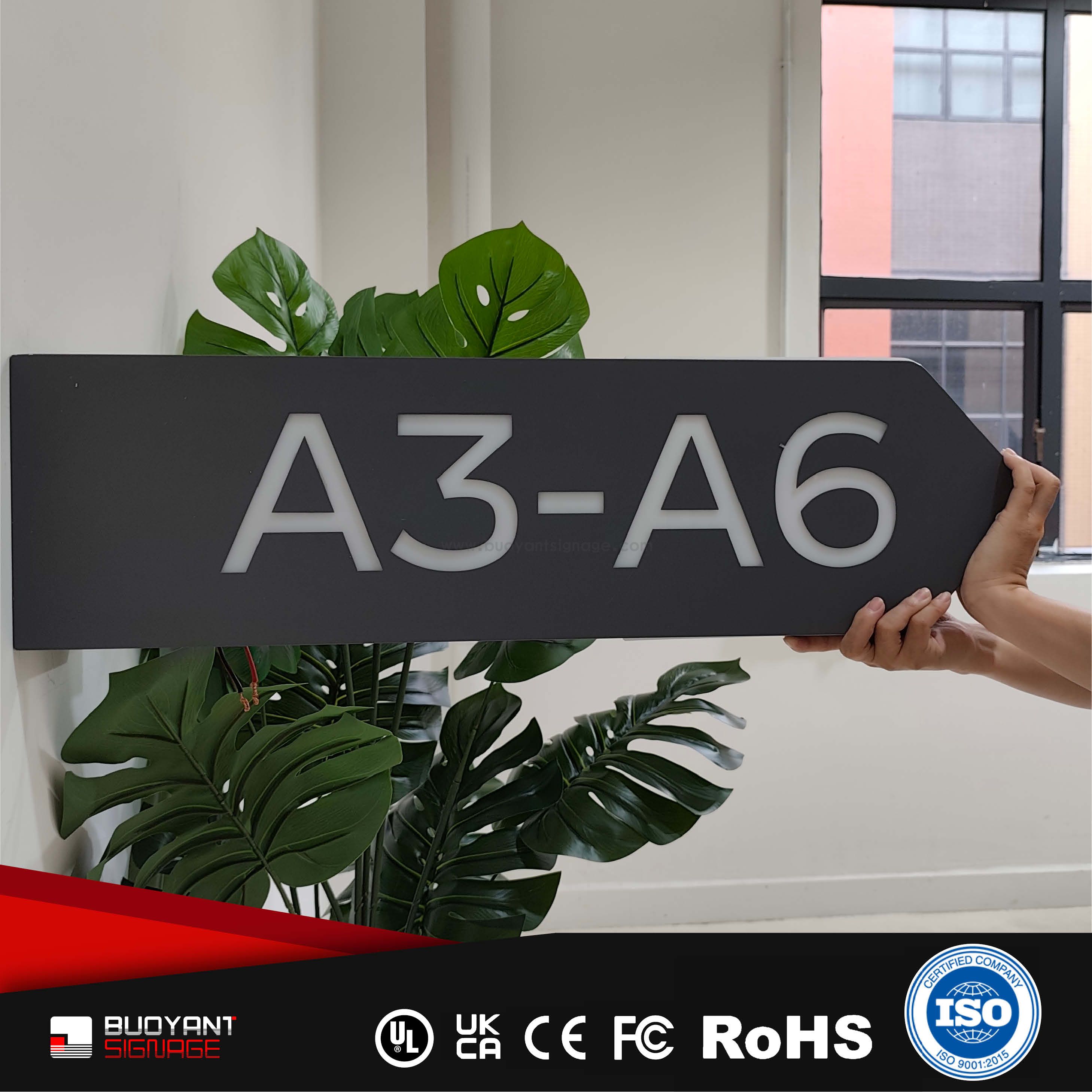 Area Identification Floor Guide Plate（ISFG-FNP04）