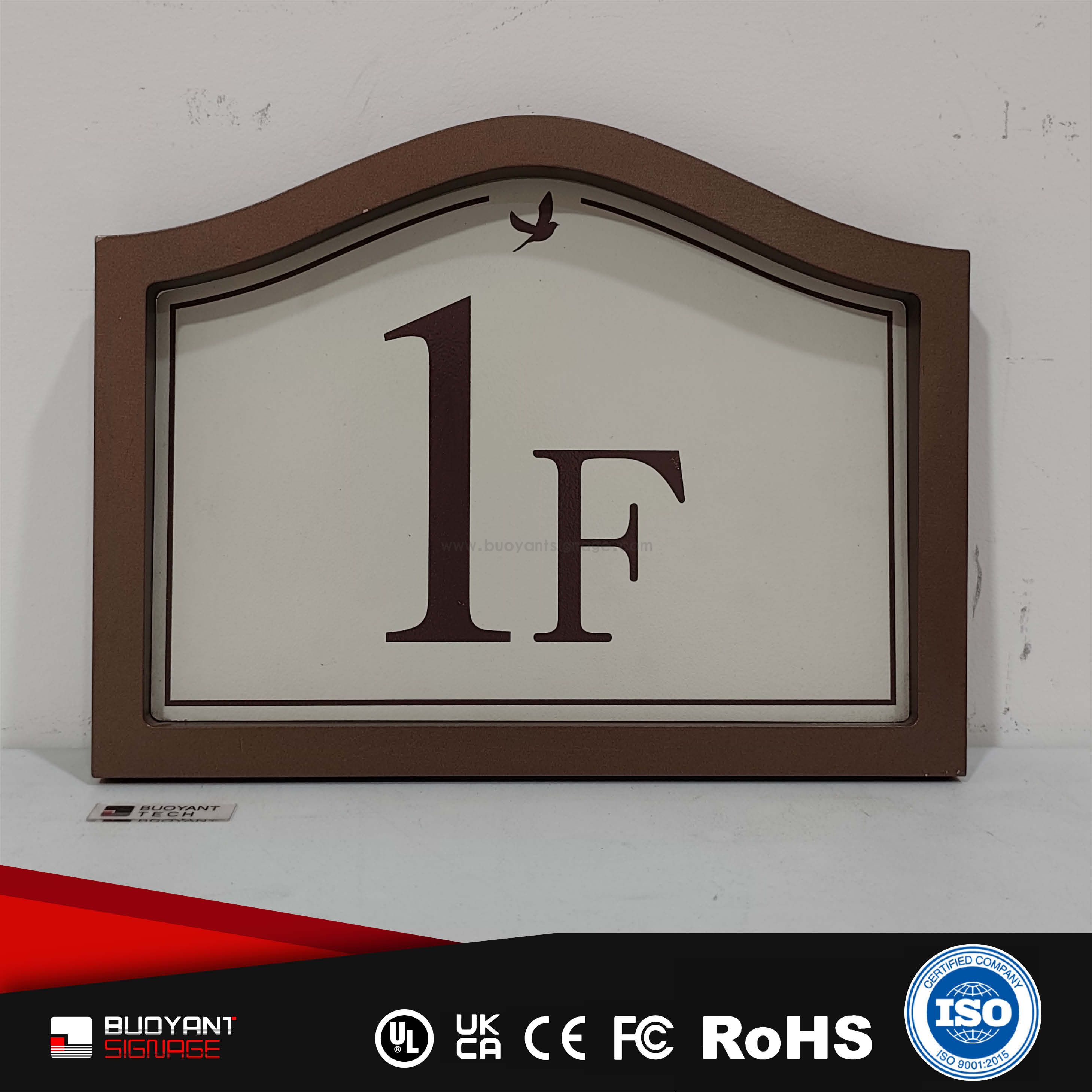 Vintage Framed Floor Identification Plate（ISFG-FNP02）