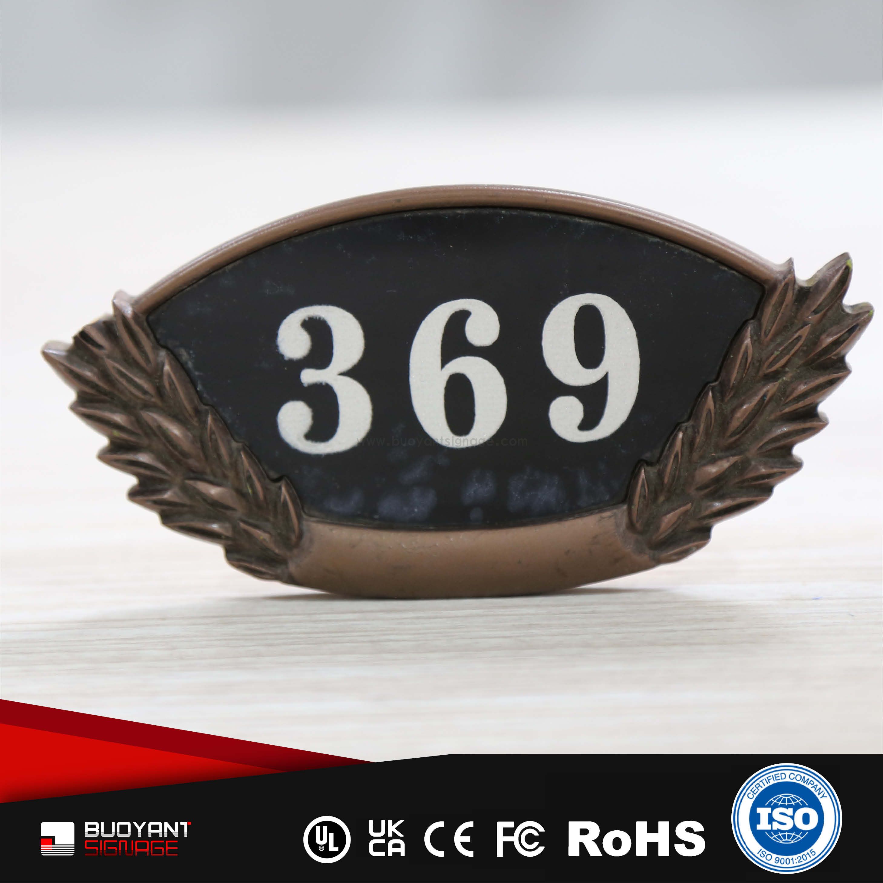 Rustic Vintage Room Number Plates (Vintage Residence Custom)（ISRM-RT18）