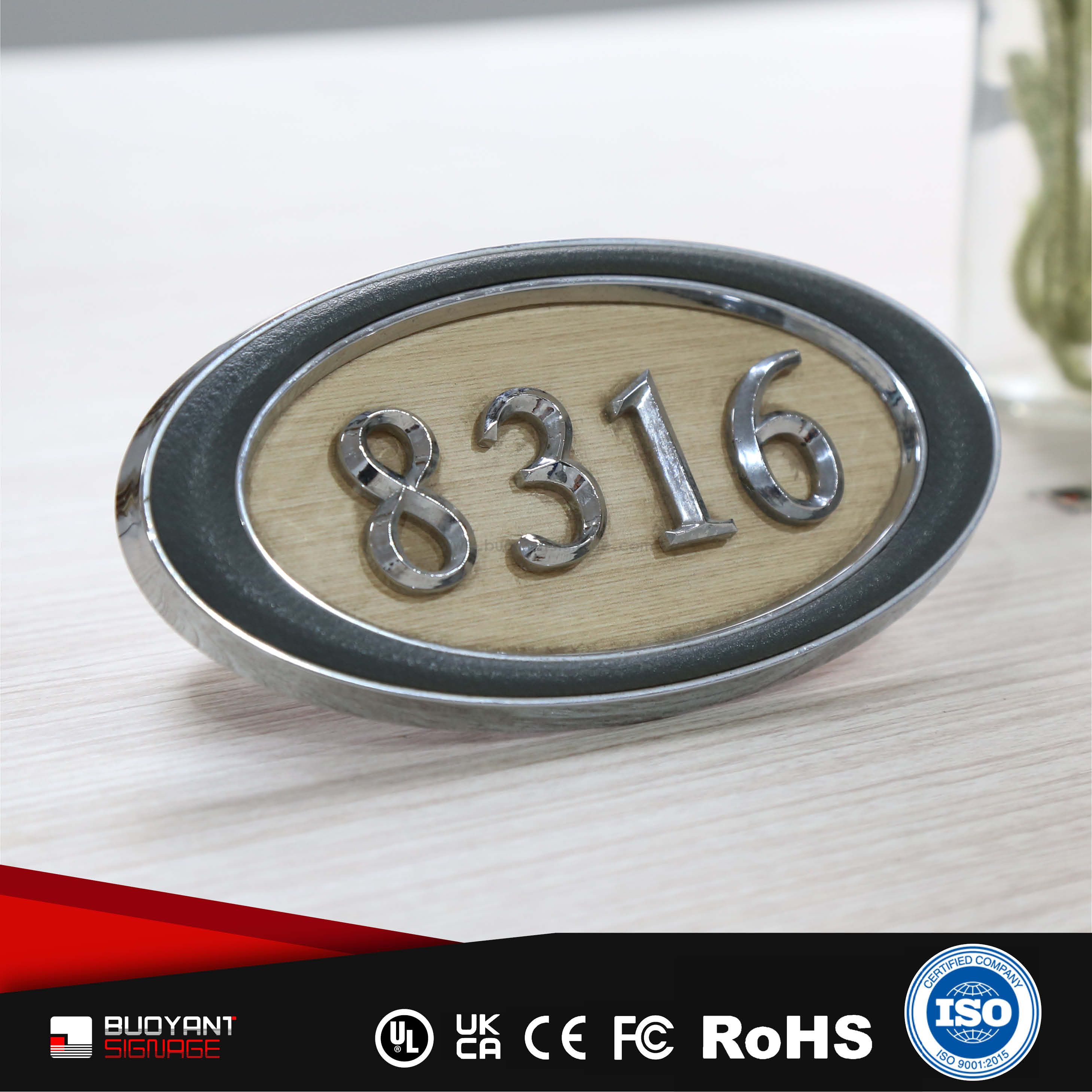 Vintage Style Room Number Plates (High-End Residence Bulk Orders)（ISRM-RT04）
