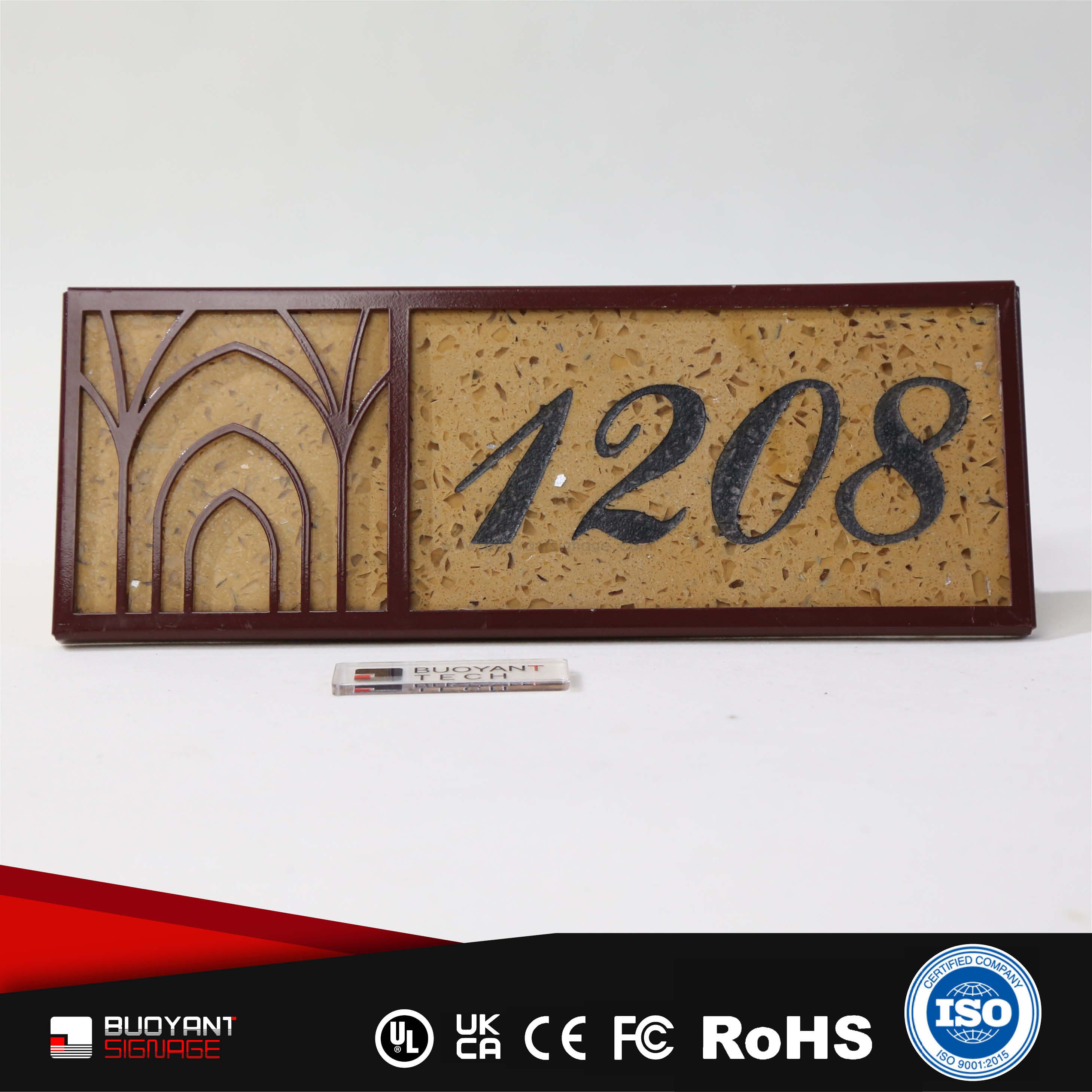 Rustic Vintage Room Number Plates (Vintage Hotel Projects)（ISRM-RT12）