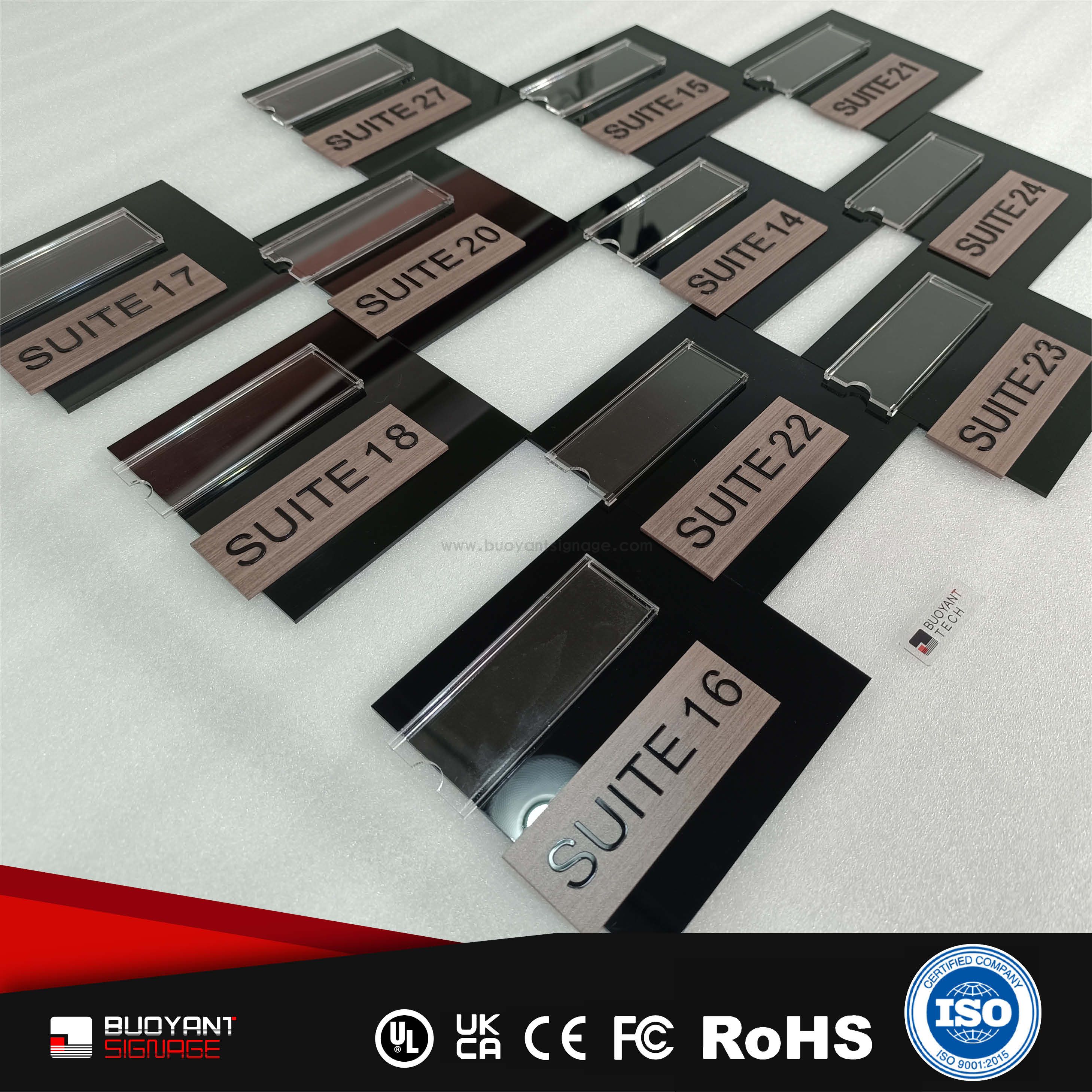 Acrylic Office Identification Plate (Replaceable Content)（ISOFM-AM03）