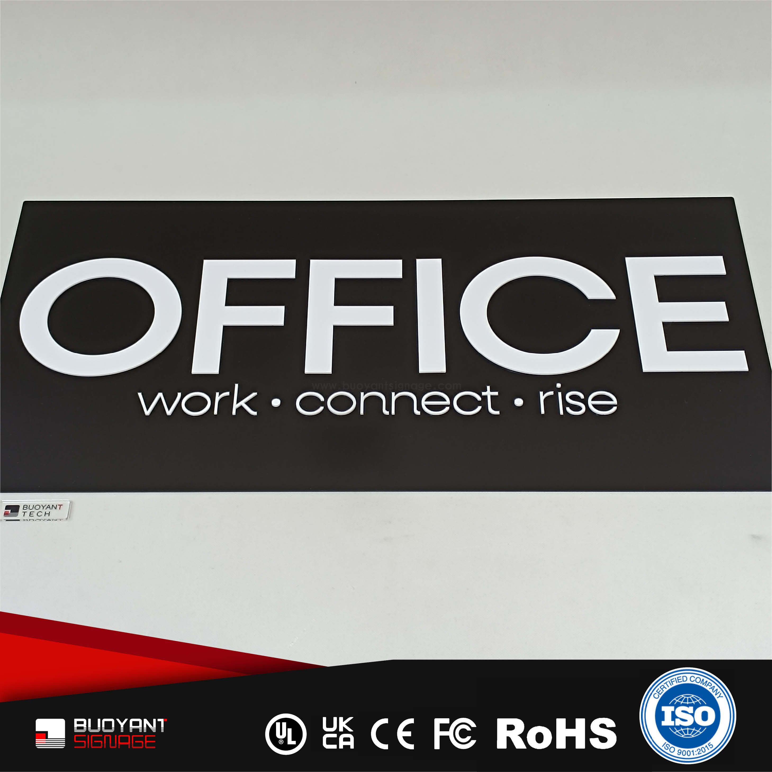 Acrylic "OFFICE" Office Name Plate（ISOFM-AM06）