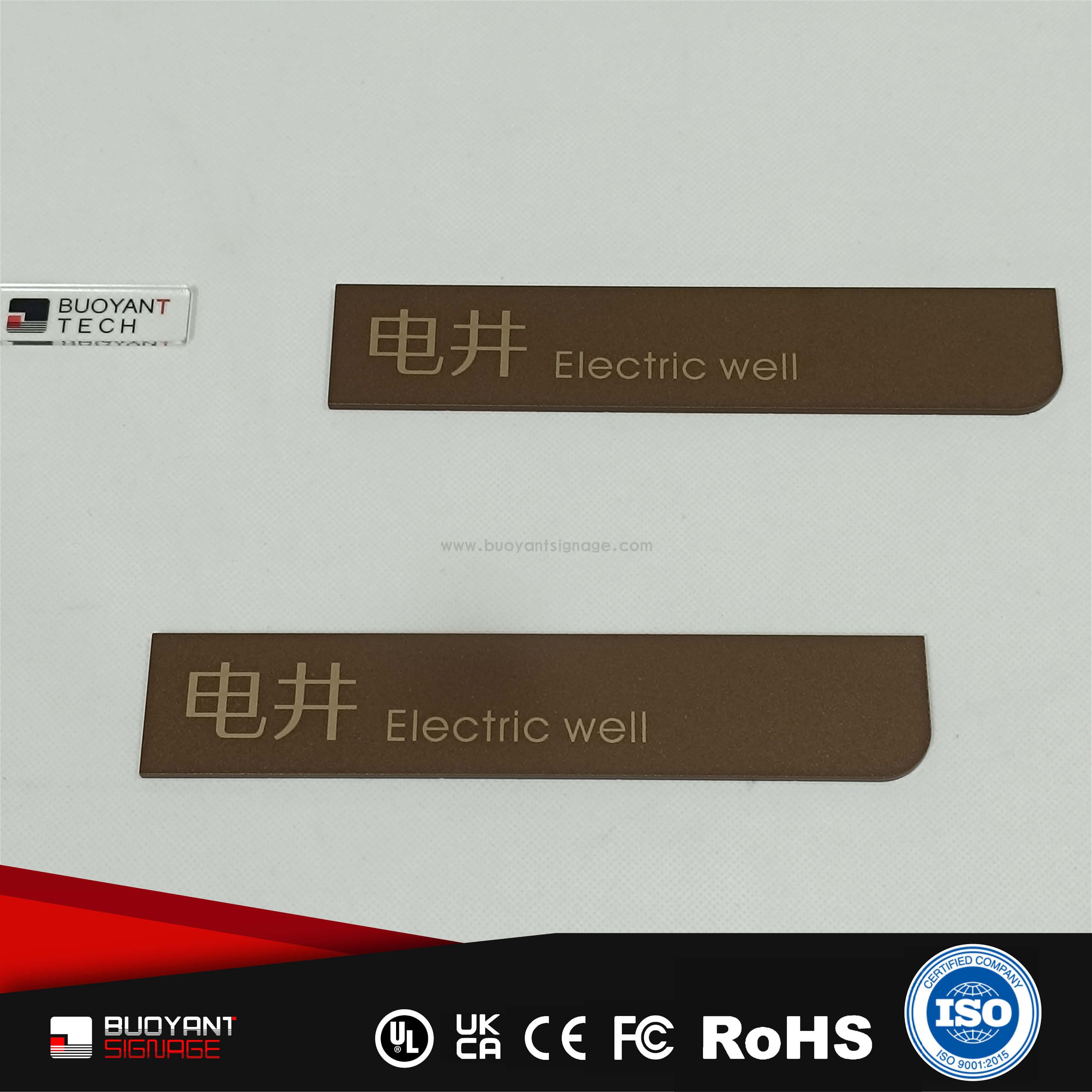 Acrylic Minimalist Elevator Signage（ISOFM-AM10）