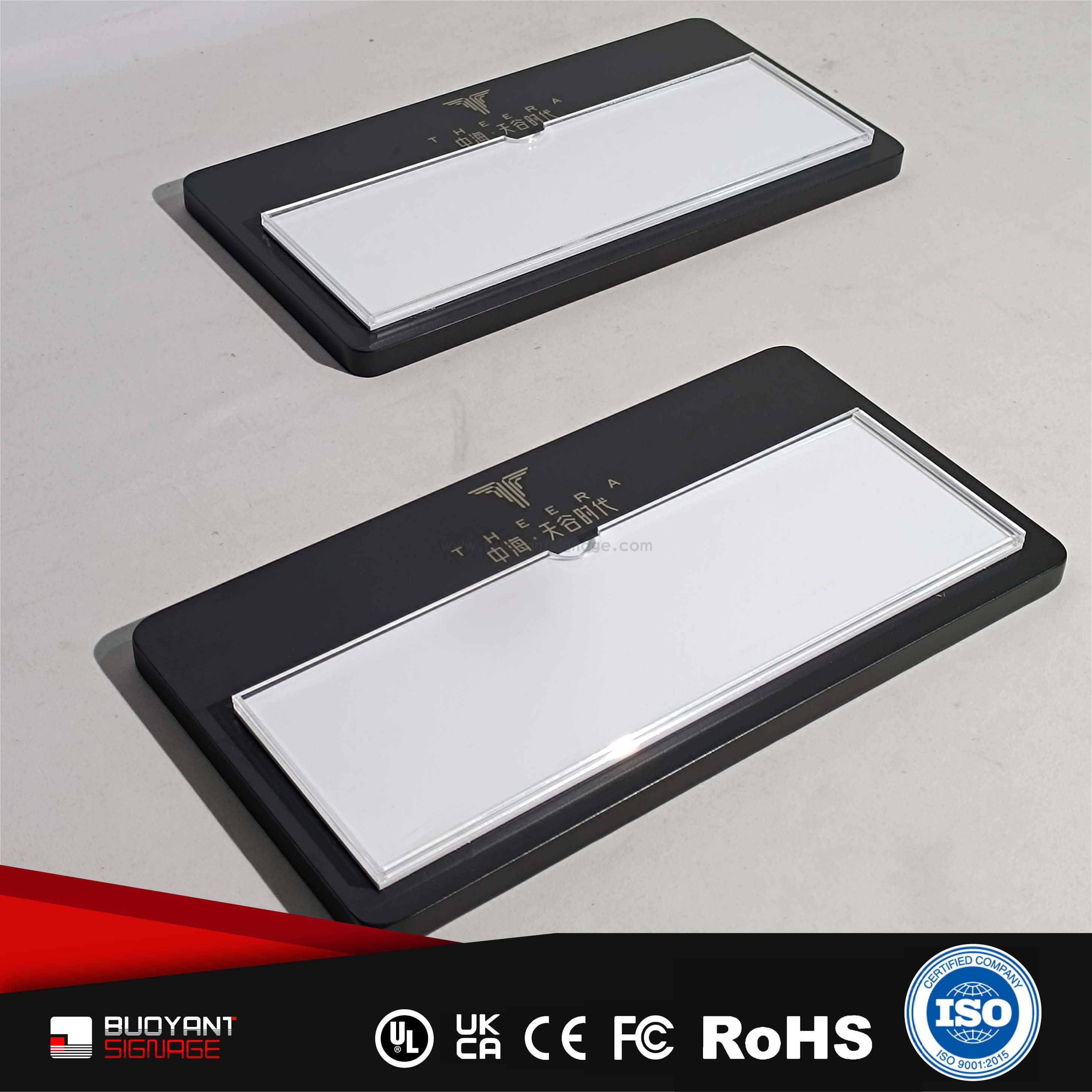 Acrylic Office Identification Plate (Replaceable Content)（ISOFM-AM01）