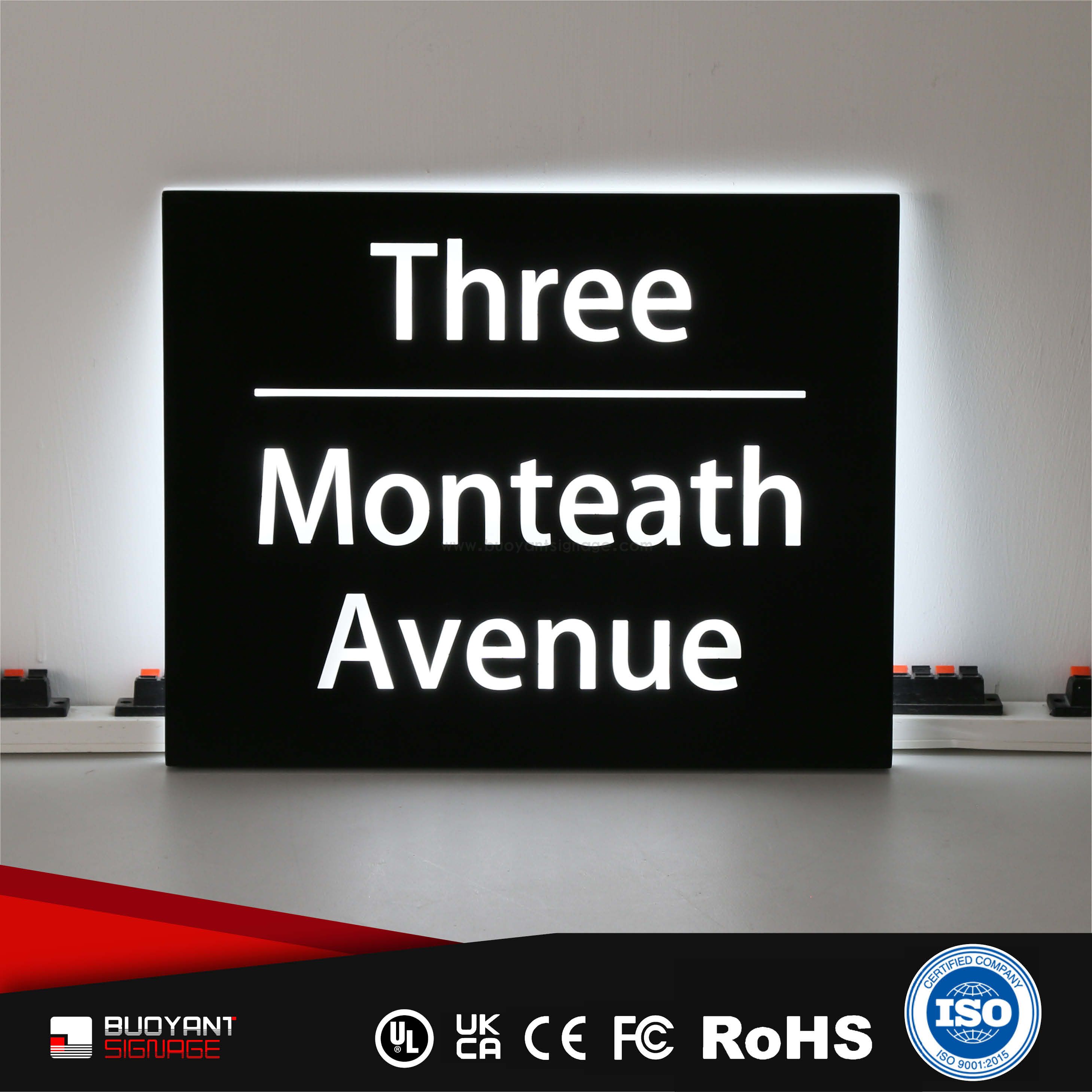 Illuminated Metal Office Name Platev（ISOFM-IT01）