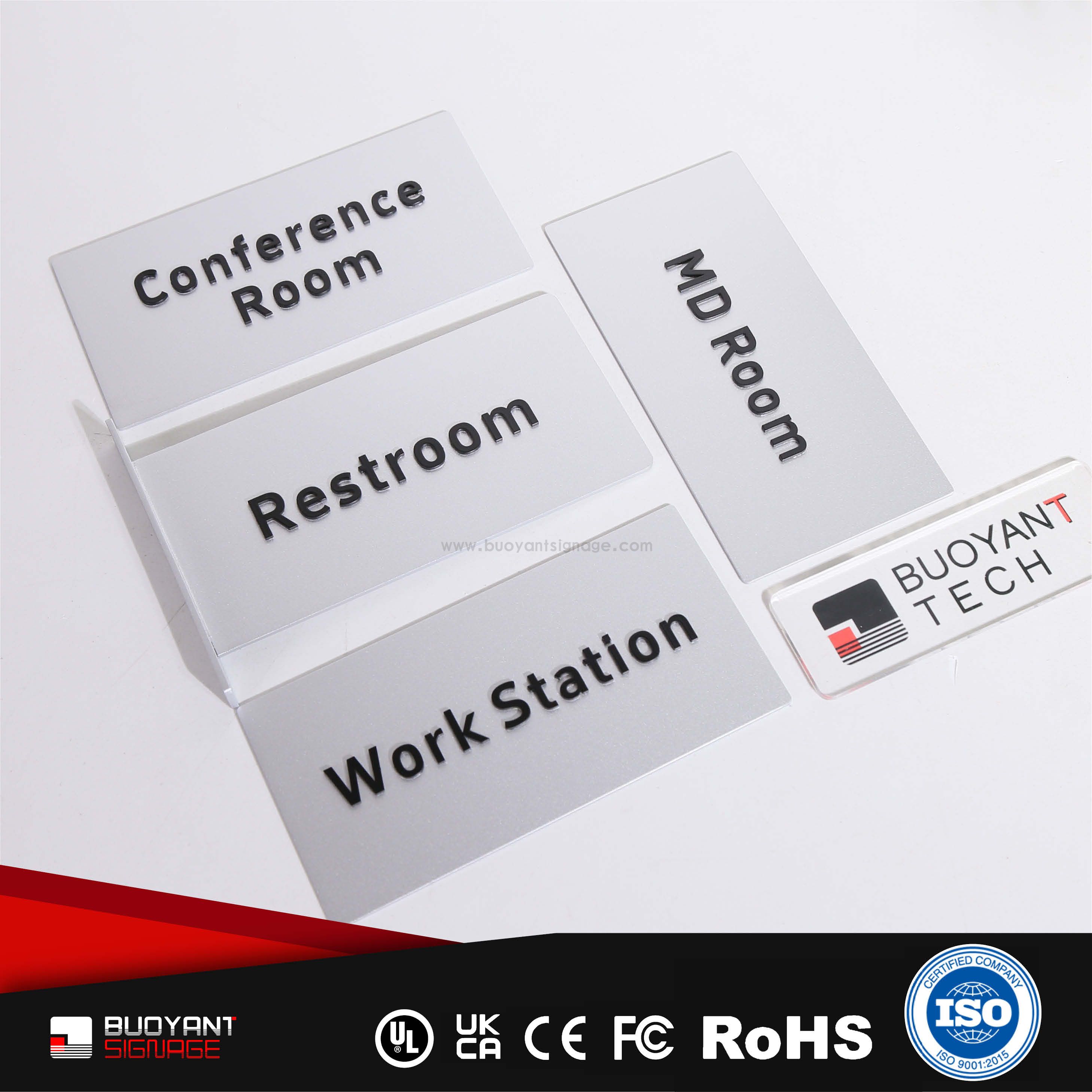 Corporate Stainless Steel Office Identification Signs（ISOFM-MM14）