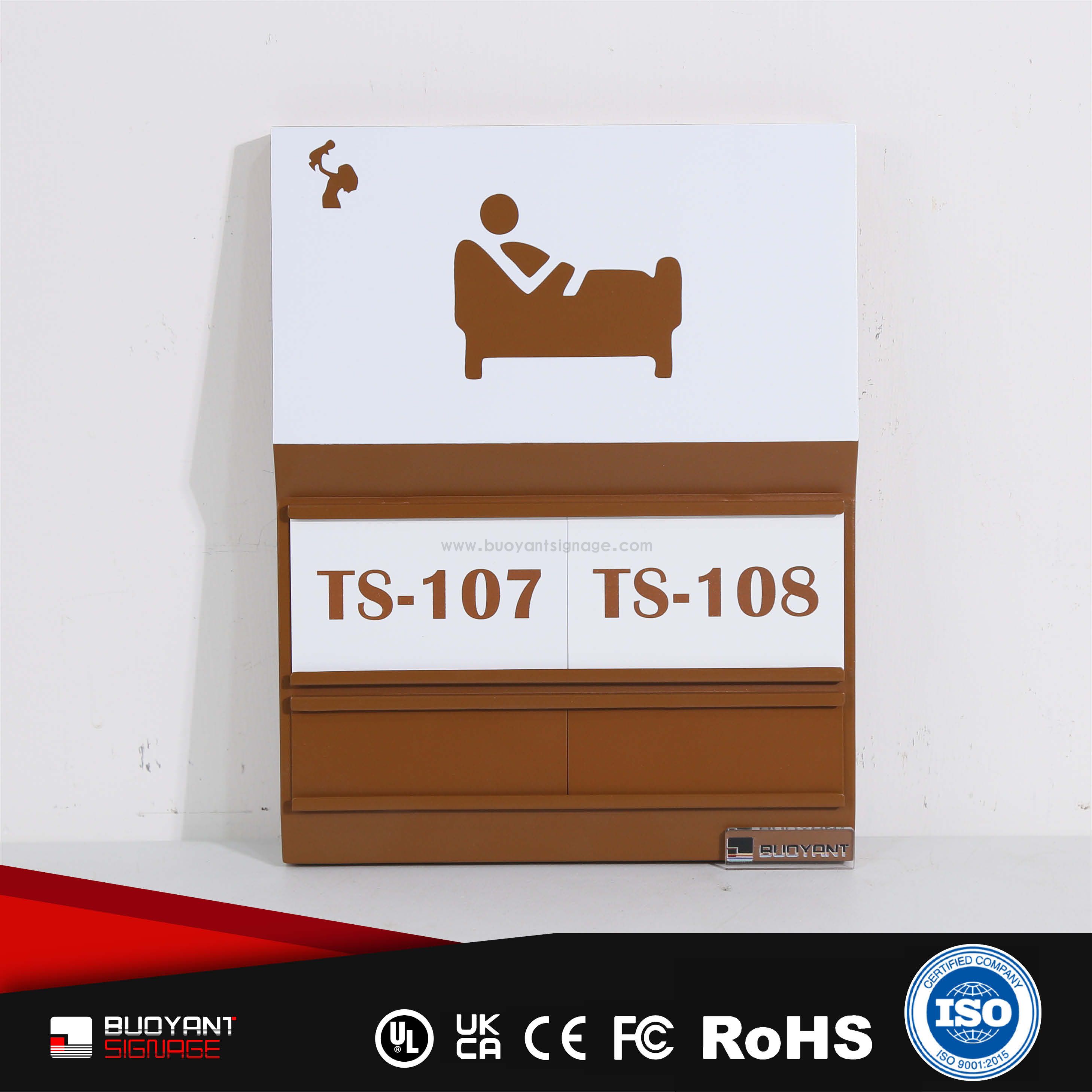 Hospital Stainless Steel Office Identification Signs（ISOFM-MM16）