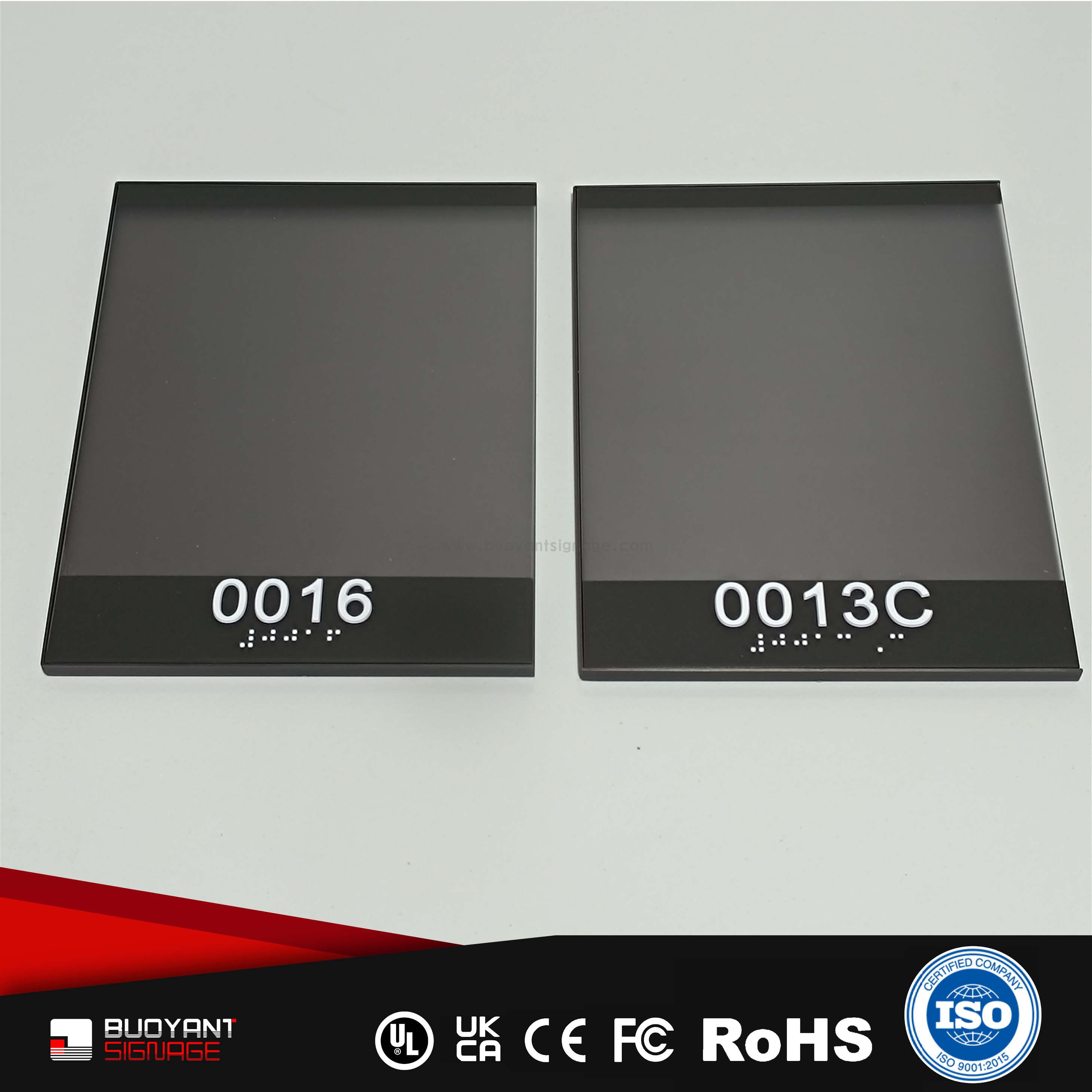 ADA Minimalist Office Identification Plate (Replaceable Content)（ADA-S04）