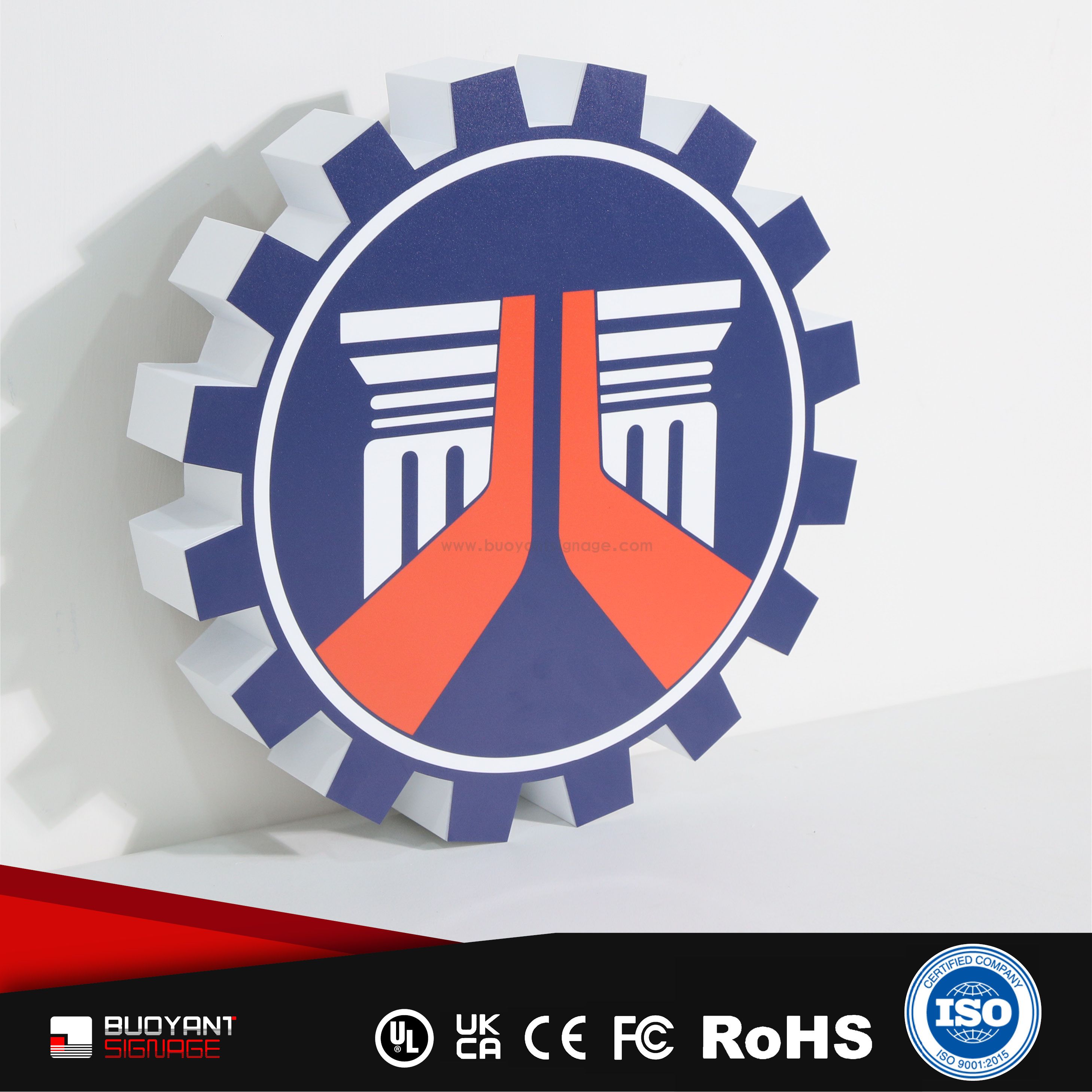 Professional Custom Brand Logo Non-Illuminated Solid Signs for Brand Visual Upgrade（(A3DNIS-S63gss)）