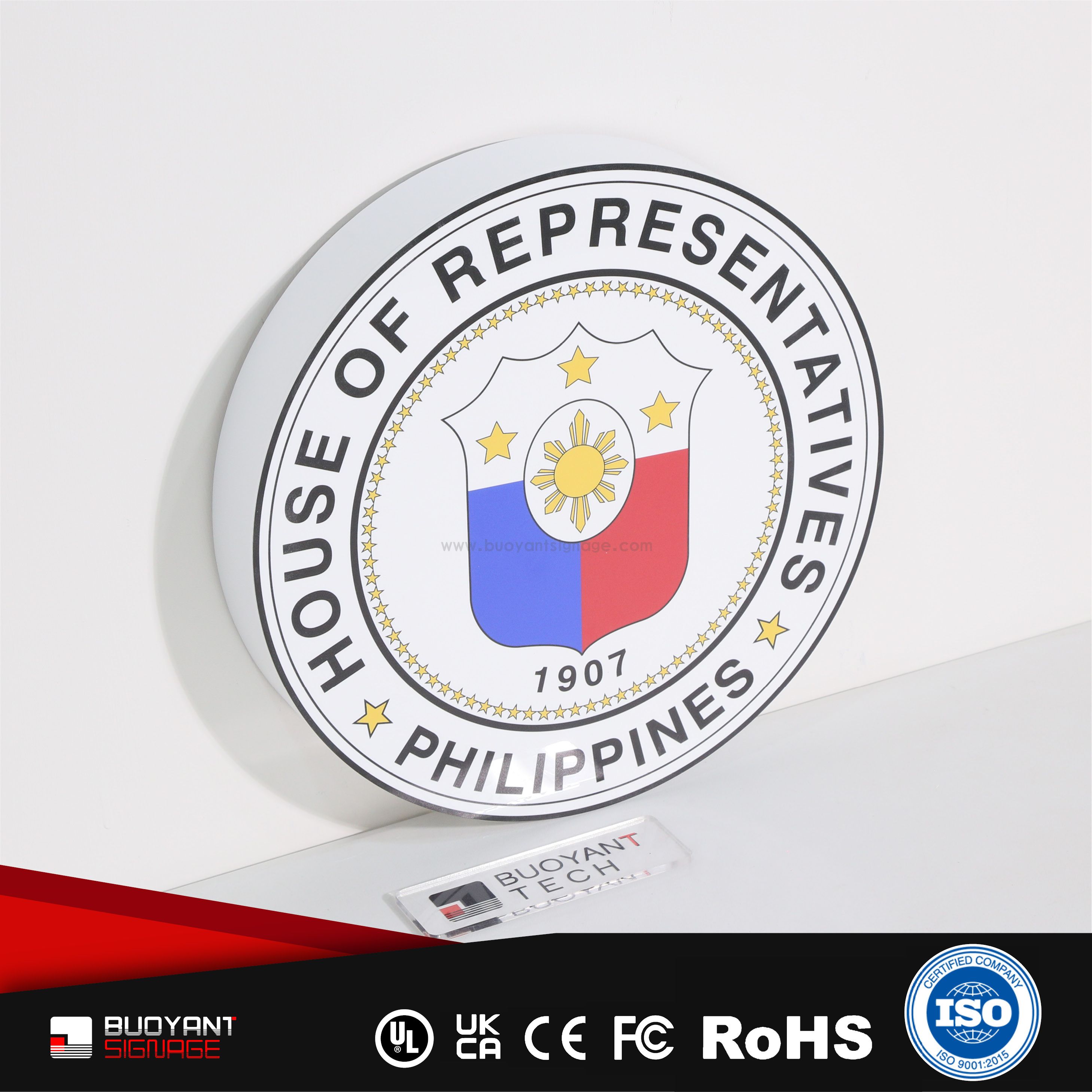 Professional Custom Brand Logo Non-Illuminated Solid Signs for Brand Visual Upgrade（(A3DNIS-S66gss)）