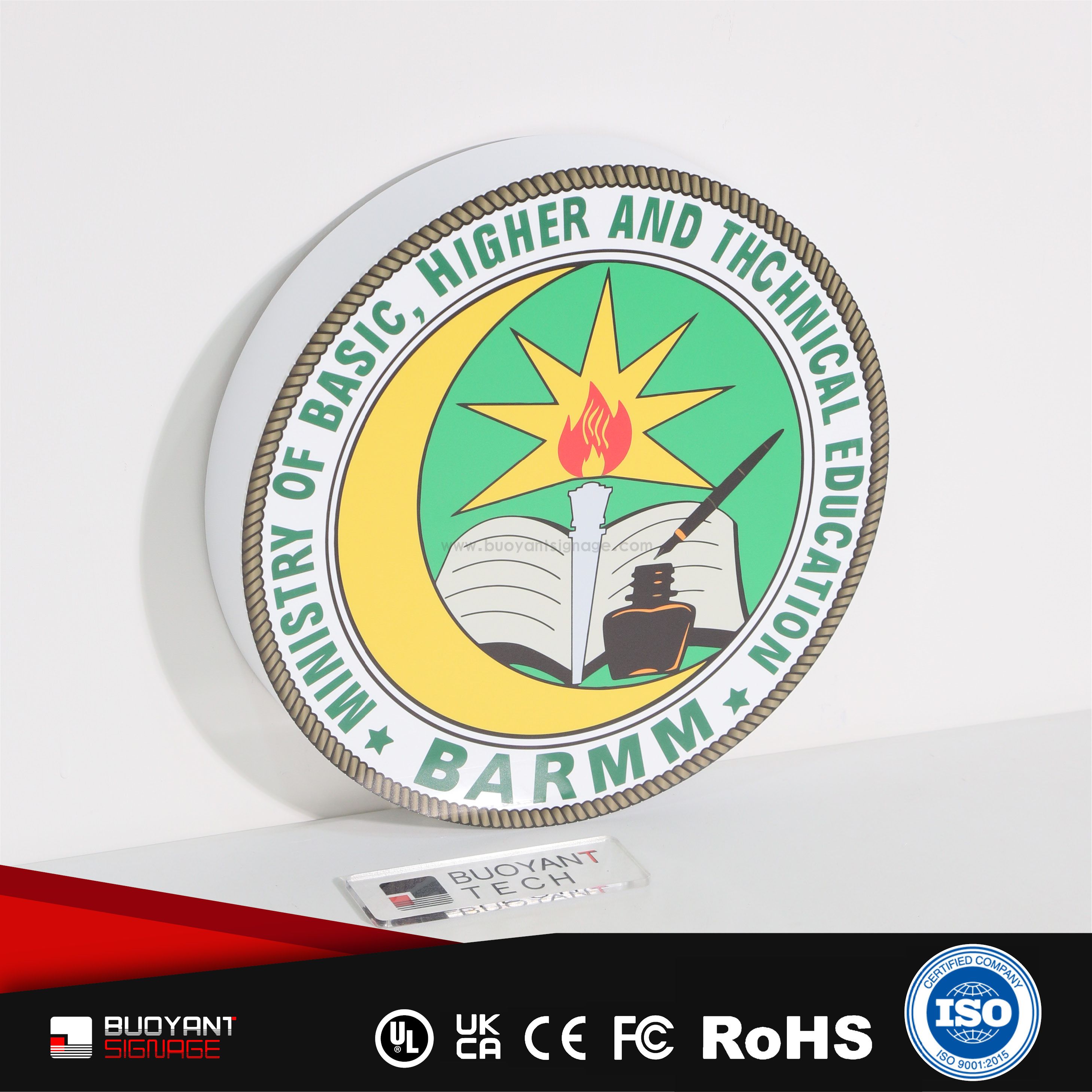 Professional Custom Brand Logo Non-Illuminated Solid Signs for Brand Visual Upgrade（(A3DNIS-S67gss)）