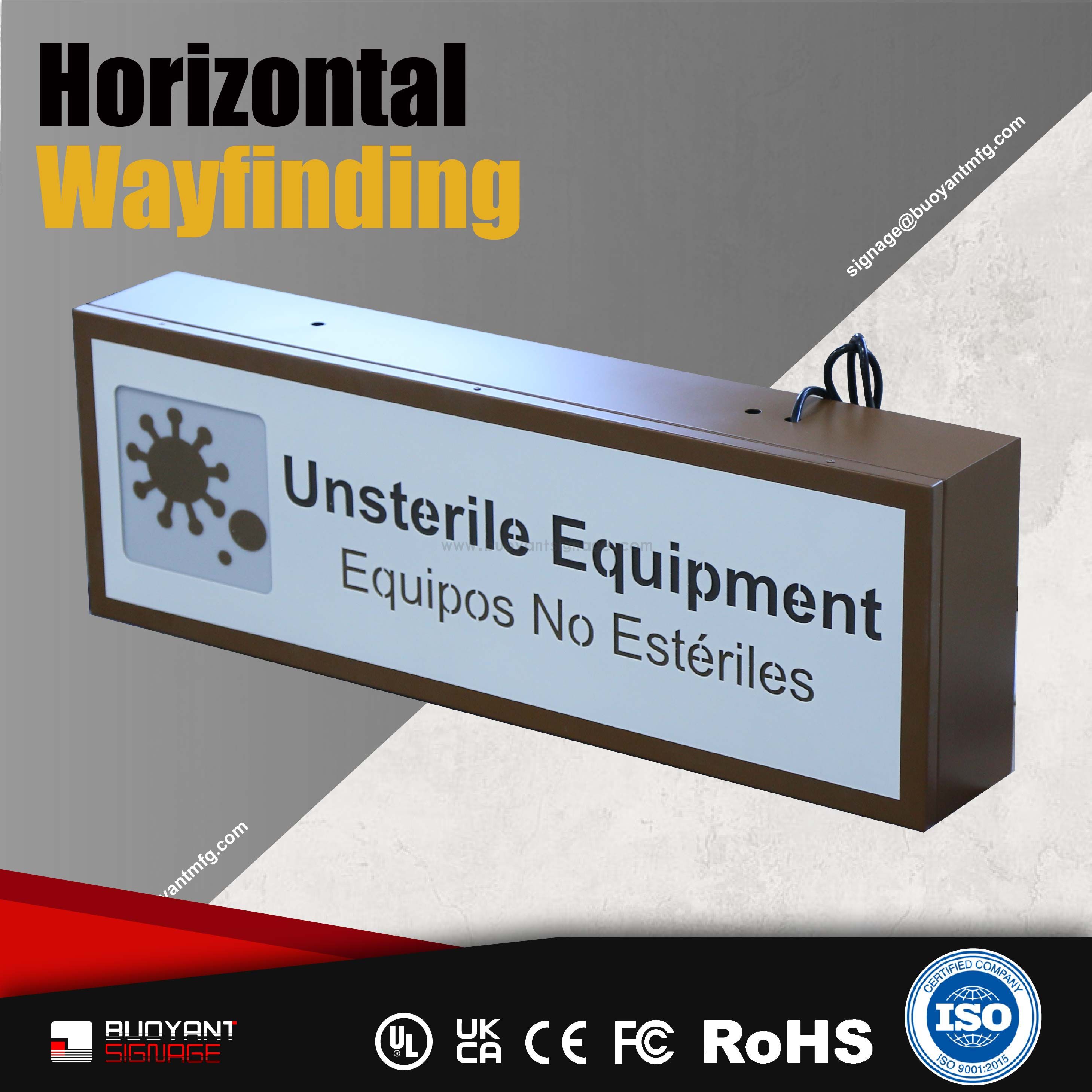 Custom Hospital Signage Hanging and Guid