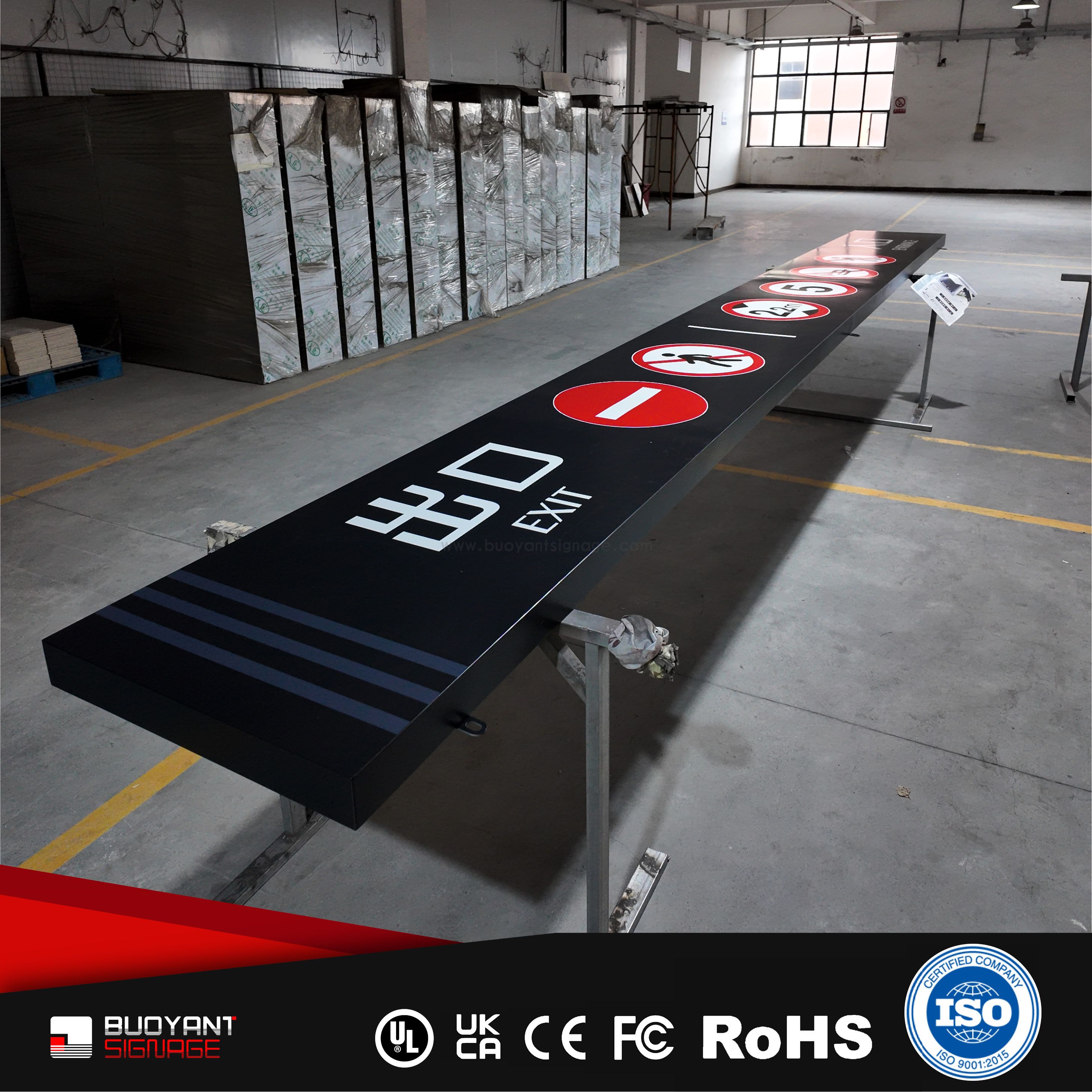 Office Area Horizontal Wayfinding Sign (