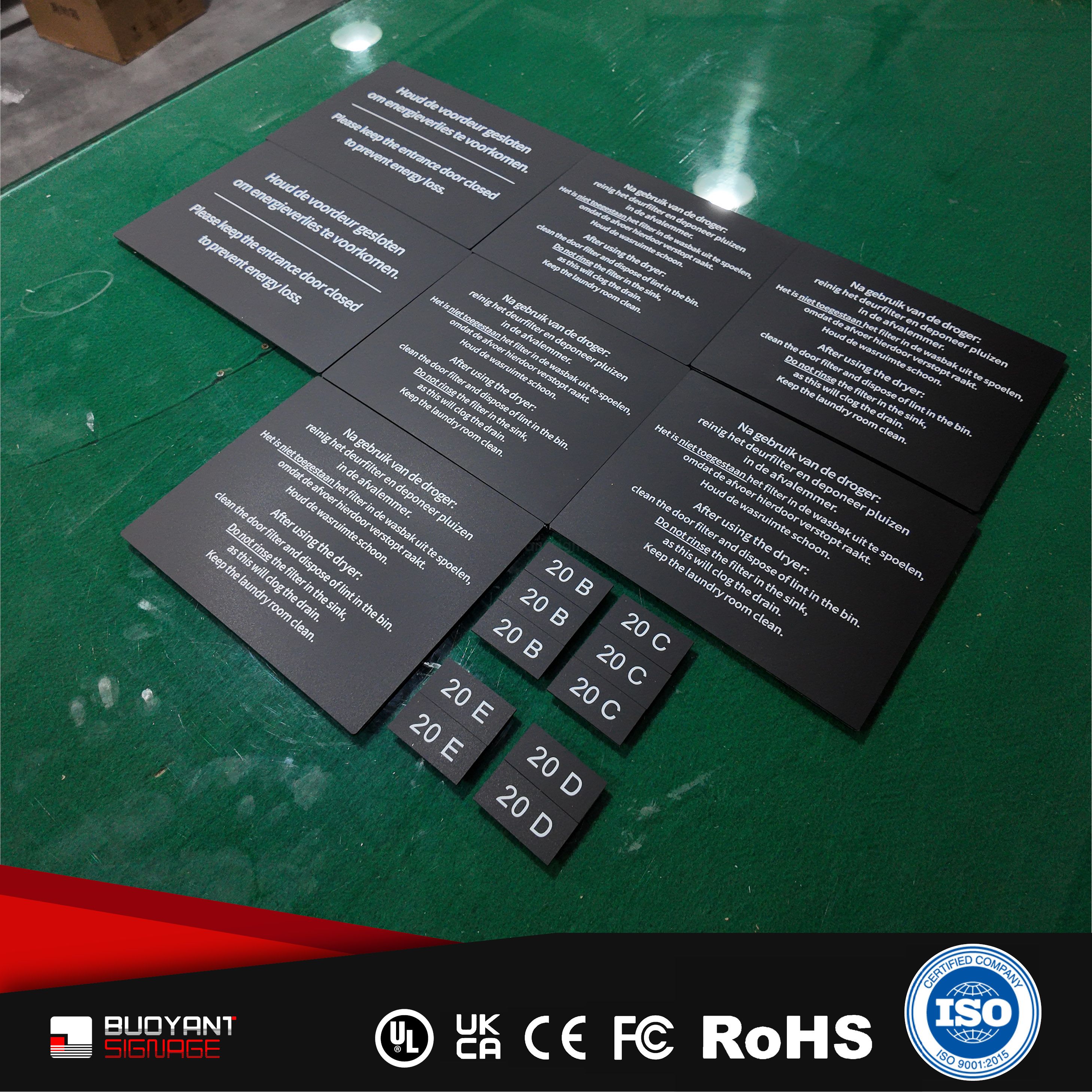 Acrylic Office Identification Plate (Replaceable Content)（ISOFM-AM20)
