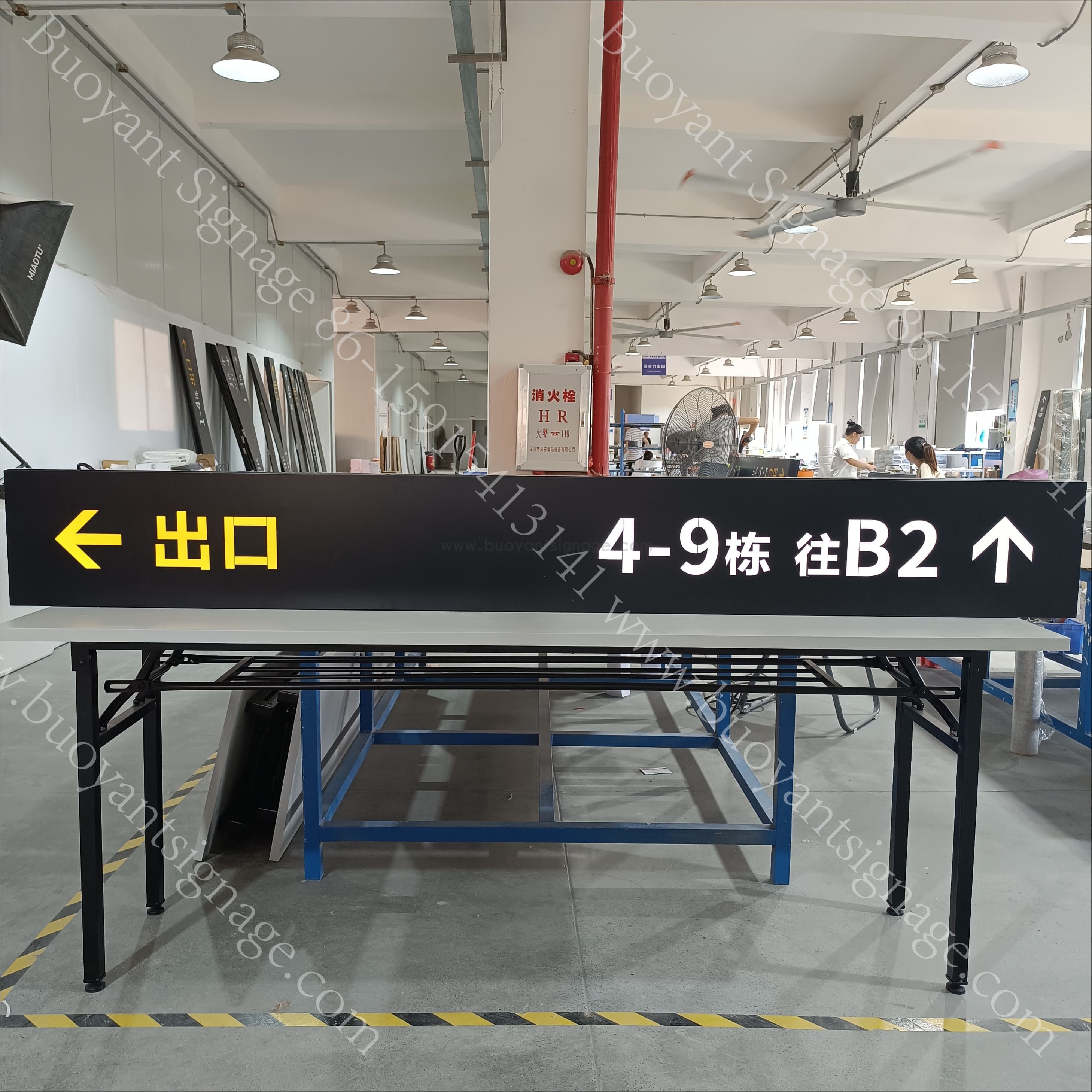 Buoyant Signage Completes Custom Ceiling-Mounted LED Wayfinding Signs for Residential Complexes and 