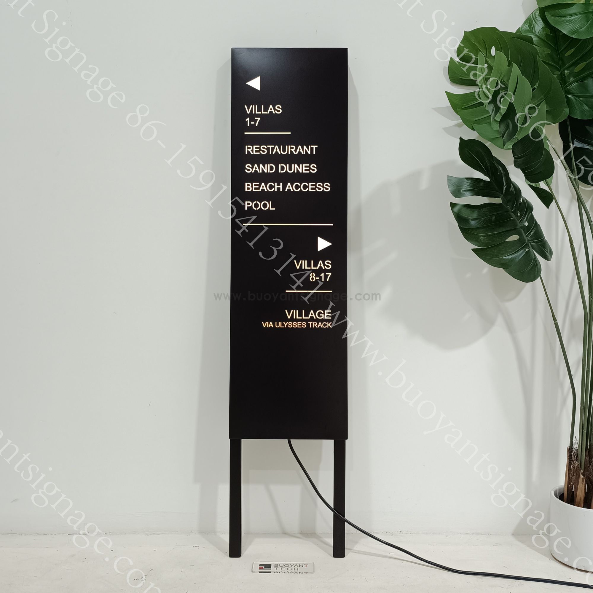Custom Resort Wayfinding Signage: From Raw Stainless Steel Frames To Finished Illuminated Pylon Sign