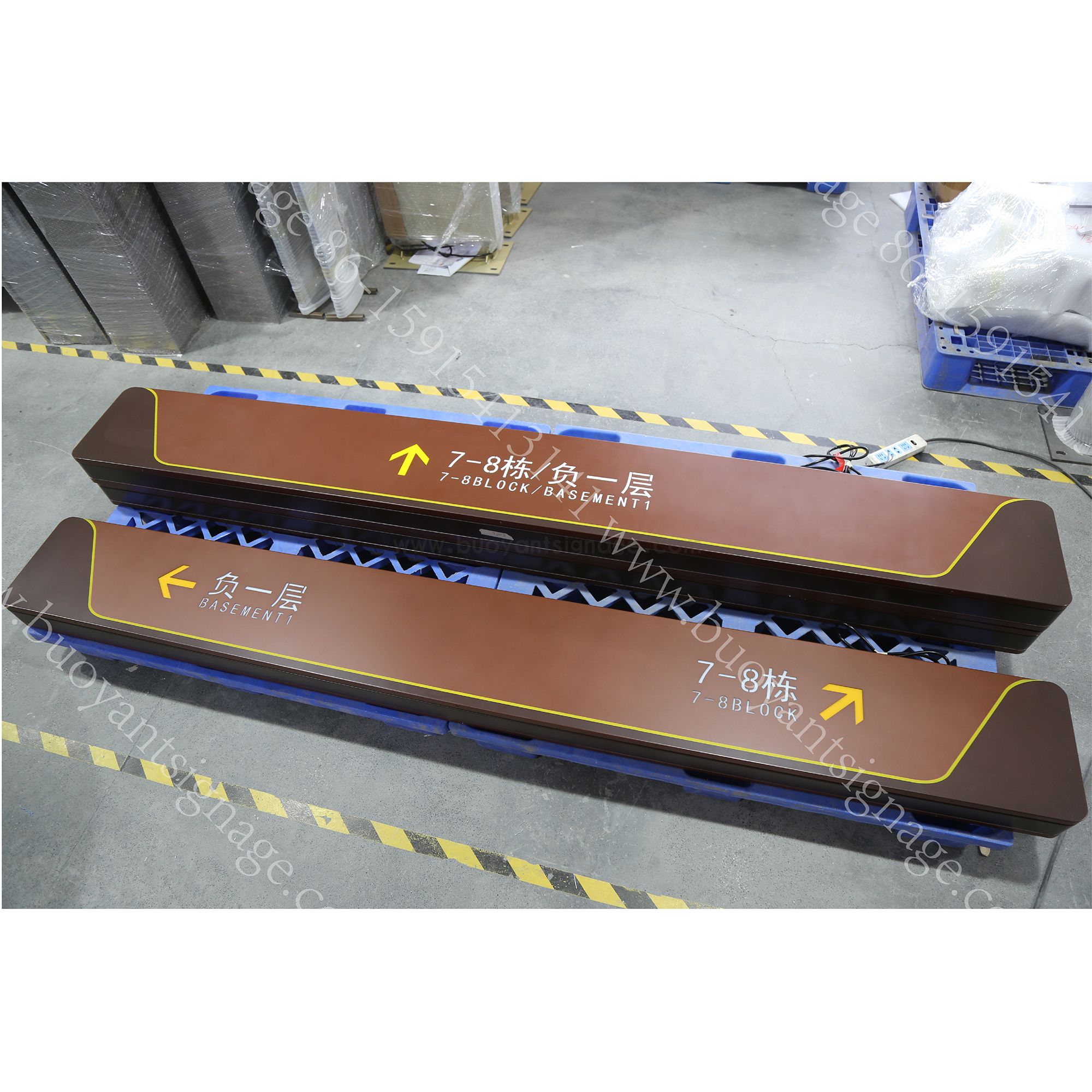 Custom Suspended Directional Signs for Commercial Wayfinding Projects